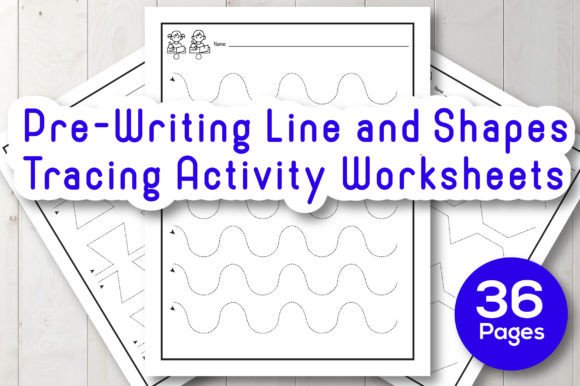 Download PreK Line and Shapes Tracing Worksheets - K Collection