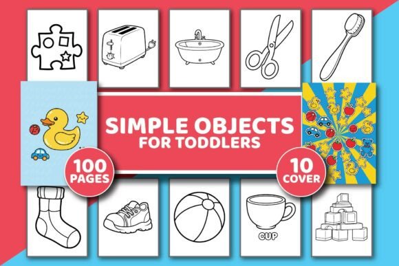 Download Simple Objects Coloring Book for Toddler - K Collection