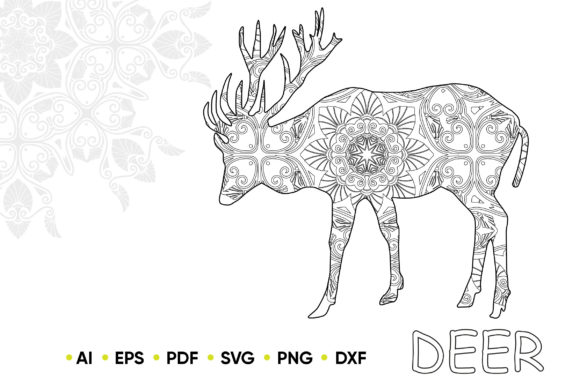 Download Mandala Deer for KDP Coloring Book - K Collection