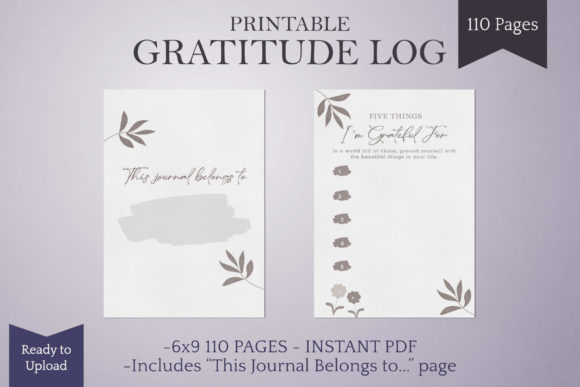 Download Gratitude Journal Ready to Upload KDP - K Collection