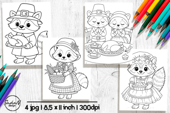 Download Thanksgiving Coloring Page Clipart - K Collection