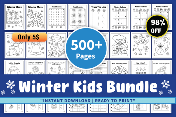 Download Winter Kids Activity Bundle - K Collection