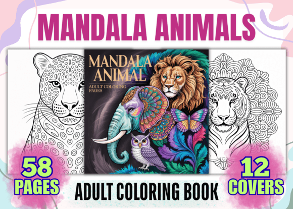 Download Mandala Animal Coloring Book Pages - K Collection