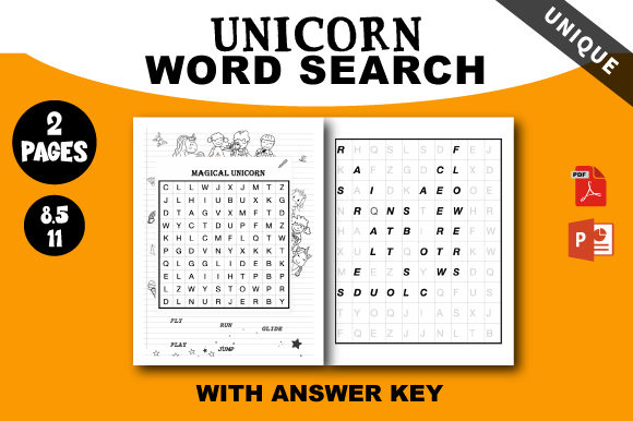Download Unicorn Word Search for Kids 1MAGICAL - Premium Bundle