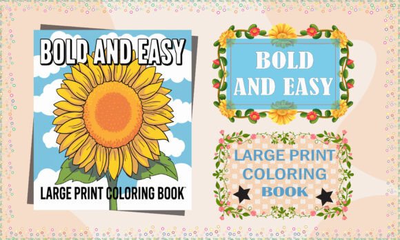 Download Bold and Easy Large Print Coloring Book - K Collection