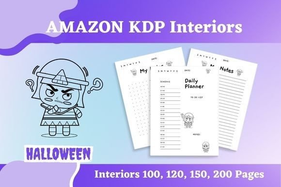 Download Halloween KDP Interiors, Daily Journal - K Collection
