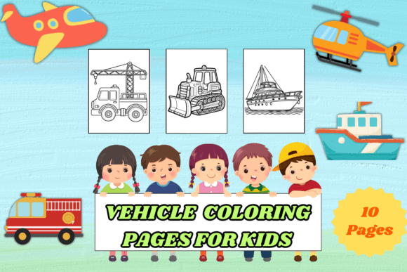 Download Vehicle Coloring Pages for Kids - K Collection