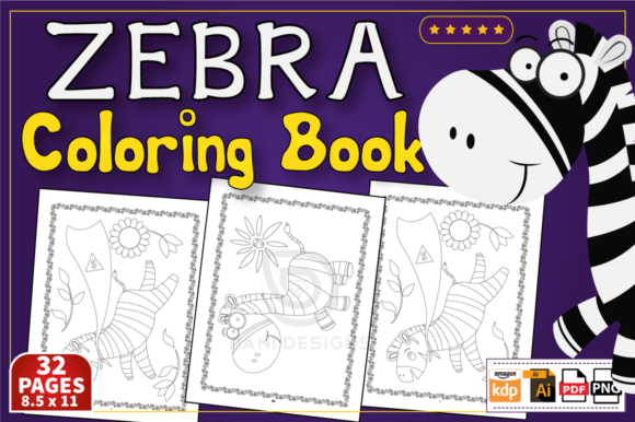Download Zebra Coloring Book for Kids - K Collection