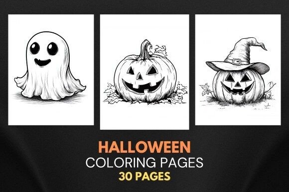 Download Halloween Coloring Pages for Kids - K Collection