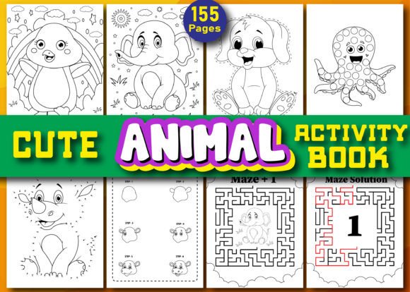 Download Cute Animal Activity Book for Kids Vol 1 - K Collection