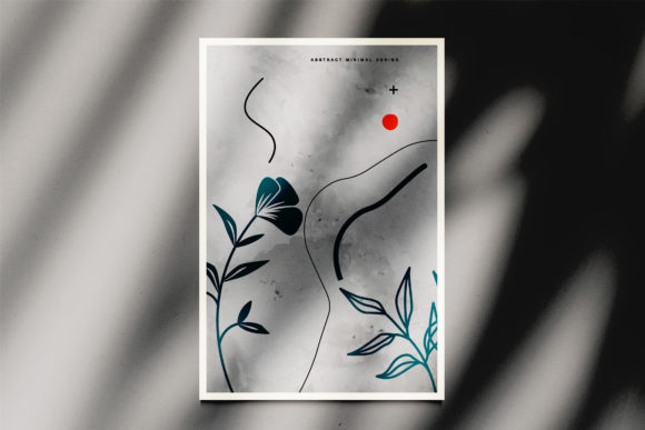 Download Minimalist Botanical Abstract Background - K Collection