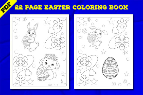 Download 22 Pages Easter Coloring Book for Kids - K Collection