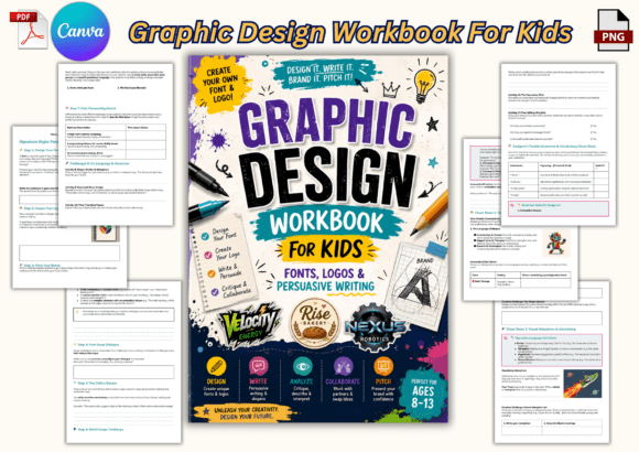 Download Graphic Design Workbook for Kids - K Collection