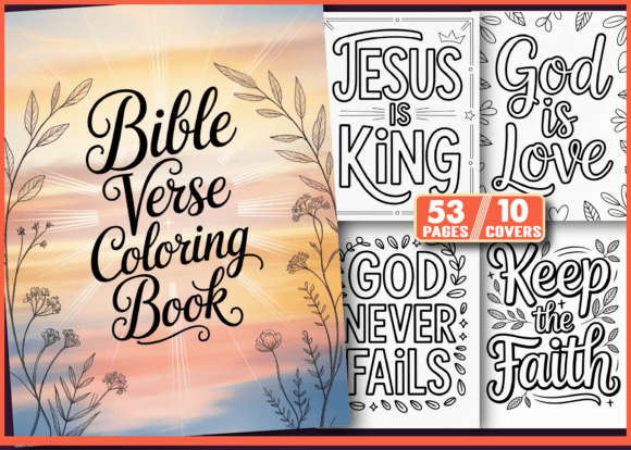 Download Bible Verse Coloring Book Pages - K Collection