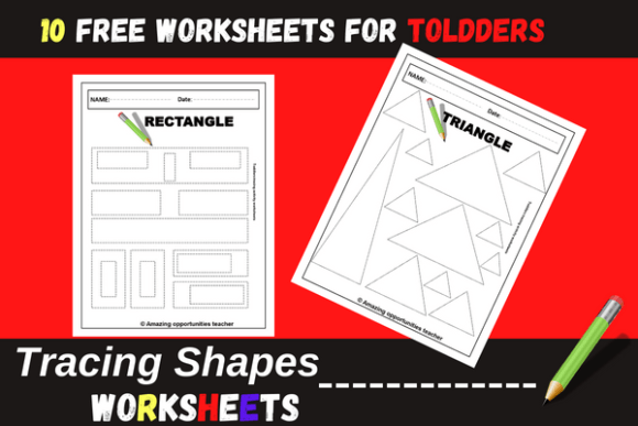 Download Preschool Worksheets &amp; Tracing Shapes - K Collection