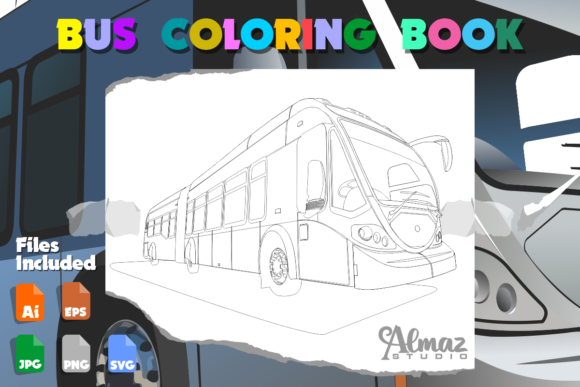 Download Bus Coloring Book - Premium Resources