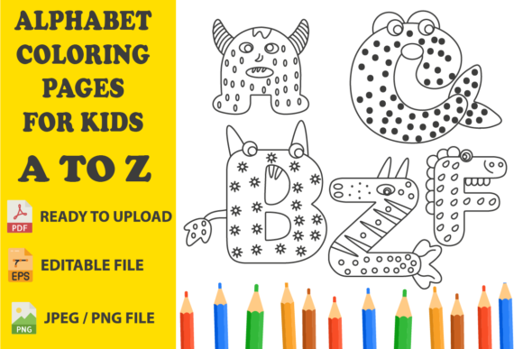 Download Alphabet Coloring Pages for Kids a to Z - K Collection