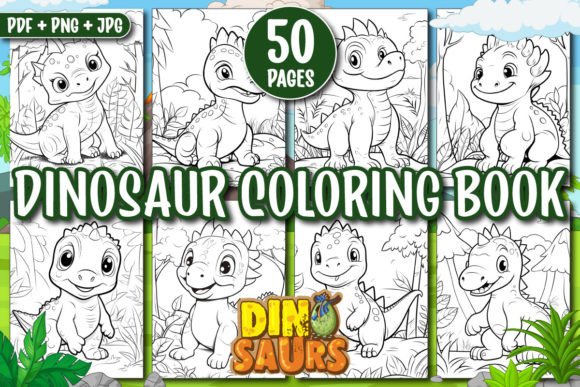 Download CUTE DINOSAUR COLORING BOOK PAGES - K Collection