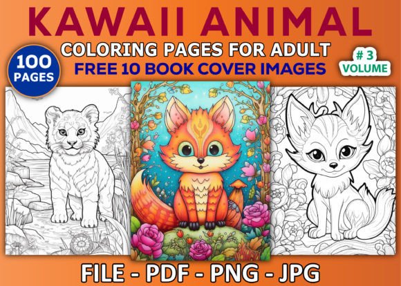 Download Kawaii Animal Coloring Pages for Adults - K Collection