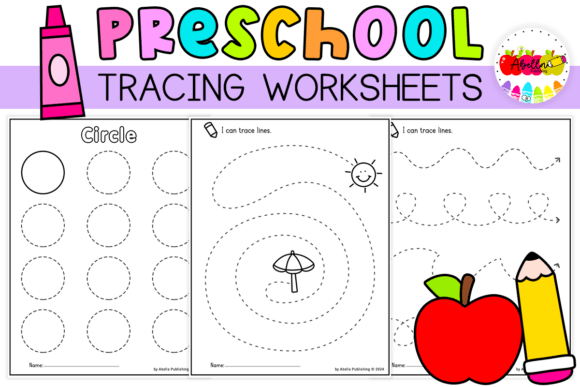 Download Preschool Line, Shape Tracing Worksheets - K Collection