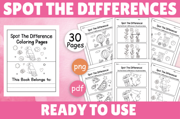 Download Spot the Differences Book for Kids - K Collection