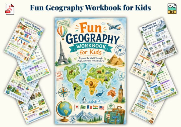 Download Fun Geography Workbook for Kids - K Collection