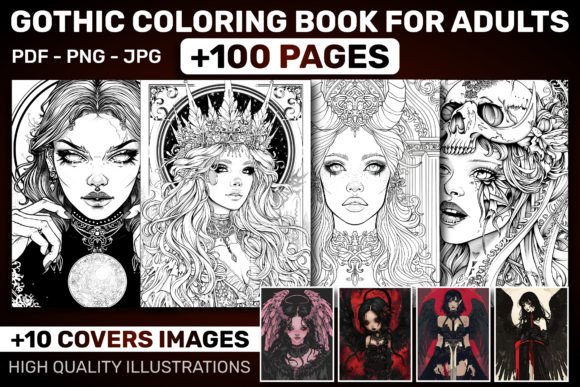 Download GOTHIC COLORING BOOK for ADULTS - KDP - K Collection