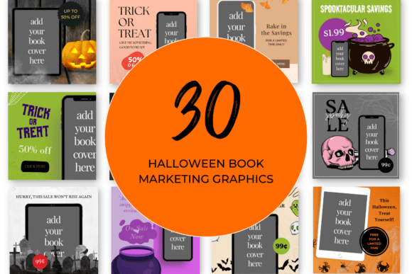 Download Halloween Book Marketing Canva Templates - K Collection