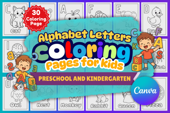 Download Alphabet Coloring Pages for Kids - K Collection