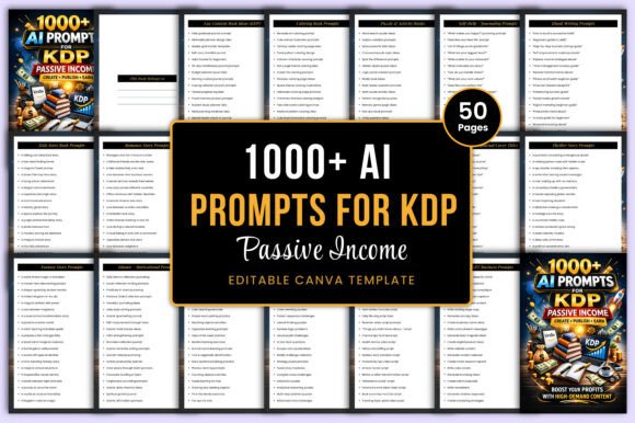 Download 1000+ AI Prompts for KDP Passive Income - K Collection