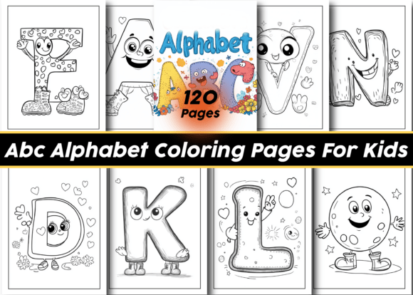 Download ABC Alphabet Coloring Pages for Kids - K Collection