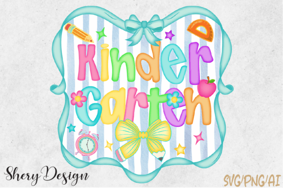 Download Retro Kindergarten PNG, Back to School - K Collection