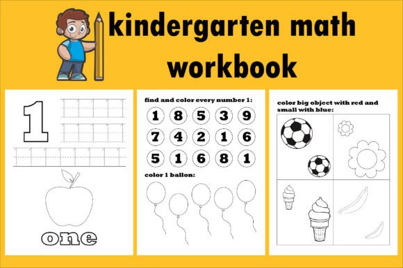 Download Kindergarten Math Workbook_ Tracing Book - K Collection