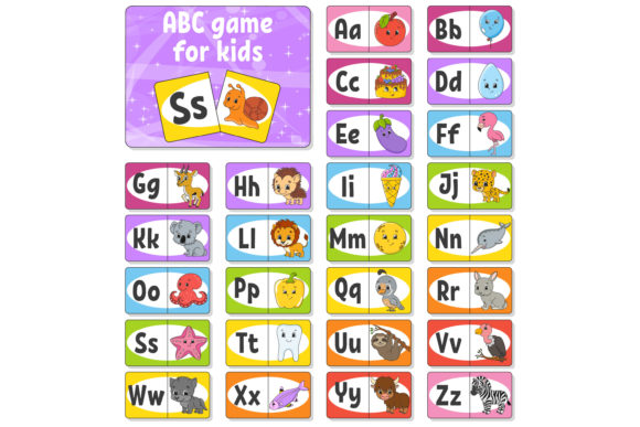 Download Set ABC Flash Cards. Alphabet for Kids - K Collection