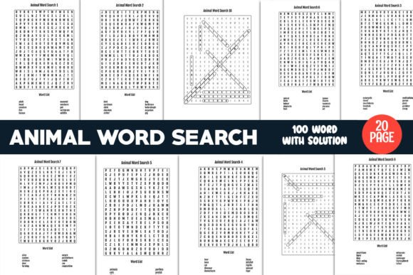 Download Animal Word Search for Kids - Premium Resources