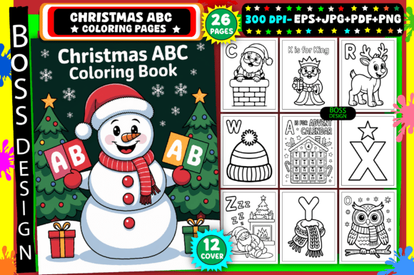 Download 🎄 Christmas ABC Coloring Pages for Kids - K Collection