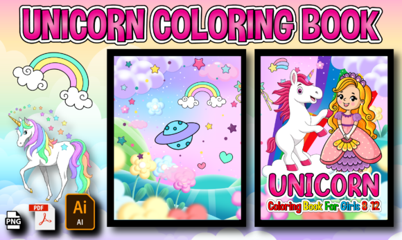 Download Unicorn Coloring Book for Girls - K Collection