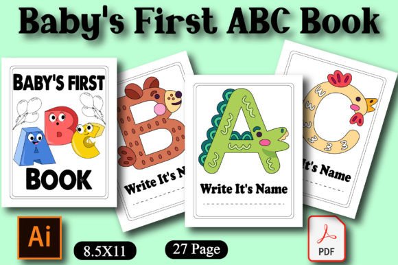 Download Baby's First ABC Book KDP Interior - K Collection