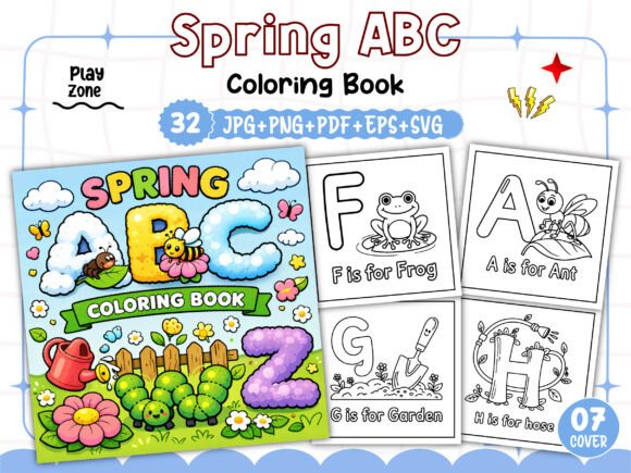 Download Spring ABC Coloring Book for Kids - K Collection