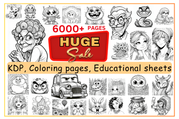 Download KDP Coloring Pages Educational Sheets Bundle - K Collection