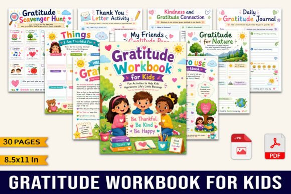 Download Gratitude Workbook for Kids - K Collection